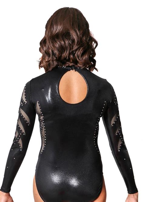 versace leotard black